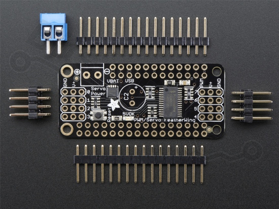 Servo motor driver board/ PWM 8 channel Featherwing - Adafruit 2928